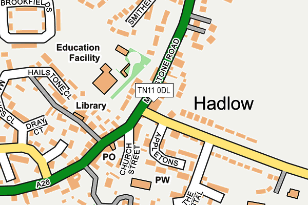 TN11 0DL map - OS OpenMap – Local (Ordnance Survey) TN11 0DL map - OS OpenMap – Local (Ordnance Survey)