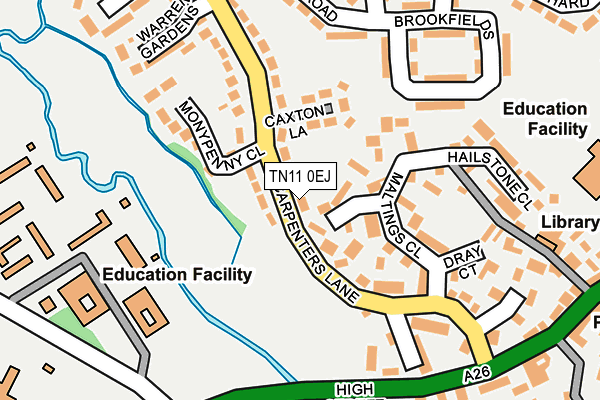 TN11 0EJ map - OS OpenMap – Local (Ordnance Survey) TN11 0EJ map - OS OpenMap – Local (Ordnance Survey)