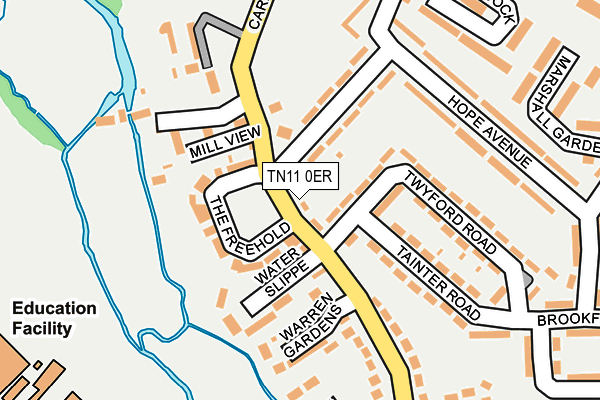 TN11 0ER map - OS OpenMap – Local (Ordnance Survey) TN11 0ER map - OS OpenMap – Local (Ordnance Survey)