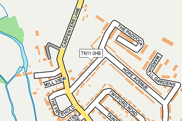 TN11 0HB map - OS OpenMap – Local (Ordnance Survey) TN11 0HB map - OS OpenMap – Local (Ordnance Survey)