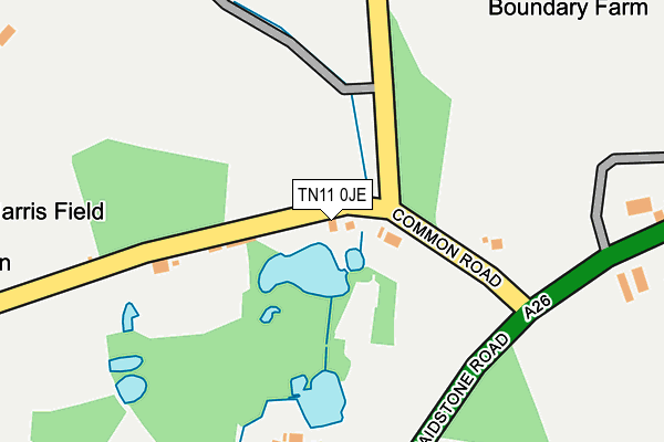 TN11 0JE map - OS OpenMap – Local (Ordnance Survey)