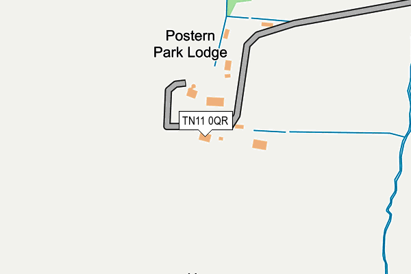 TN11 0QR map - OS OpenMap – Local (Ordnance Survey)