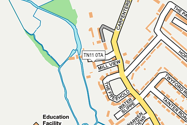 TN11 0TA map - OS OpenMap – Local (Ordnance Survey) TN11 0TA map - OS OpenMap – Local (Ordnance Survey)