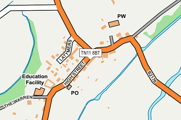 TN11 8BT map - OS OpenMap – Local (Ordnance Survey) TN11 8BT map - OS OpenMap – Local (Ordnance Survey)