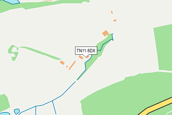TN11 8DX map - OS OpenMap – Local (Ordnance Survey) TN11 8DX map - OS OpenMap – Local (Ordnance Survey)