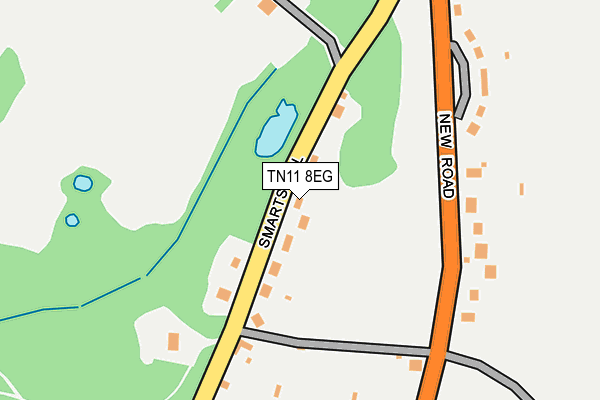 TN11 8EG map - OS OpenMap – Local (Ordnance Survey) TN11 8EG map - OS OpenMap – Local (Ordnance Survey)