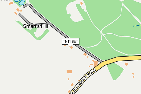 TN11 8ET map - OS OpenMap – Local (Ordnance Survey) TN11 8ET map - OS OpenMap – Local (Ordnance Survey)