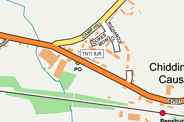 TN11 8JR map - OS OpenMap – Local (Ordnance Survey) TN11 8JR map - OS OpenMap – Local (Ordnance Survey)