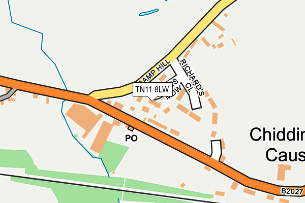 TN11 8LW map - OS OpenMap – Local (Ordnance Survey) TN11 8LW map - OS OpenMap – Local (Ordnance Survey)