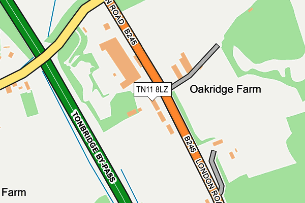 TN11 8LZ map - OS OpenMap – Local (Ordnance Survey) TN11 8LZ map - OS OpenMap – Local (Ordnance Survey)
