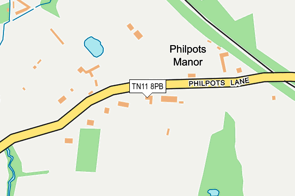 TN11 8PB map - OS OpenMap – Local (Ordnance Survey) TN11 8PB map - OS OpenMap – Local (Ordnance Survey)