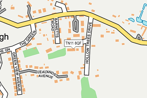 TN11 8QF map - OS OpenMap – Local (Ordnance Survey) TN11 8QF map - OS OpenMap – Local (Ordnance Survey)
