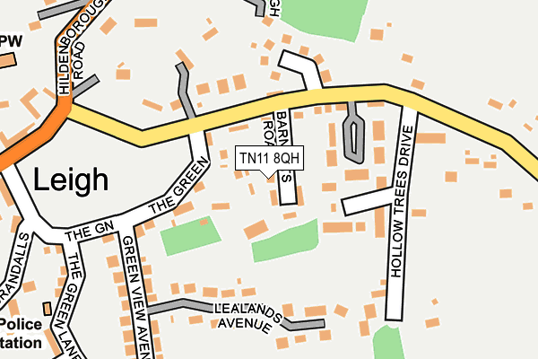 TN11 8QH map - OS OpenMap – Local (Ordnance Survey) TN11 8QH map - OS OpenMap – Local (Ordnance Survey)