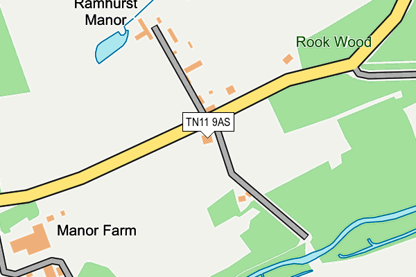 TN11 9AS map - OS OpenMap – Local (Ordnance Survey)