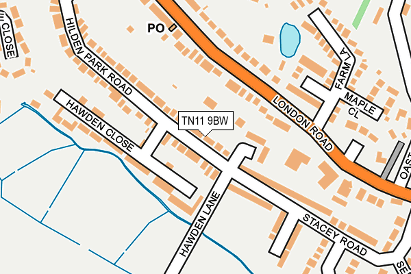 TN11 9BW map - OS OpenMap – Local (Ordnance Survey) TN11 9BW map - OS OpenMap – Local (Ordnance Survey)