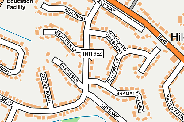 TN11 9EZ map - OS OpenMap – Local (Ordnance Survey) TN11 9EZ map - OS OpenMap – Local (Ordnance Survey)