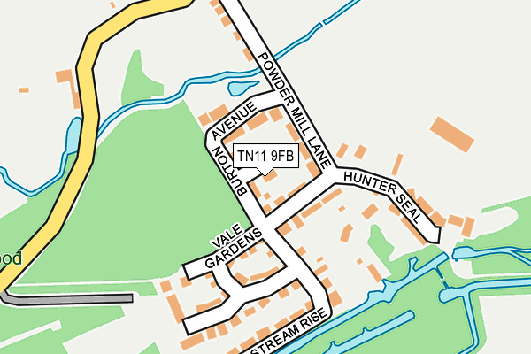 TN11 9FB map - OS OpenMap – Local (Ordnance Survey) TN11 9FB map - OS OpenMap – Local (Ordnance Survey)