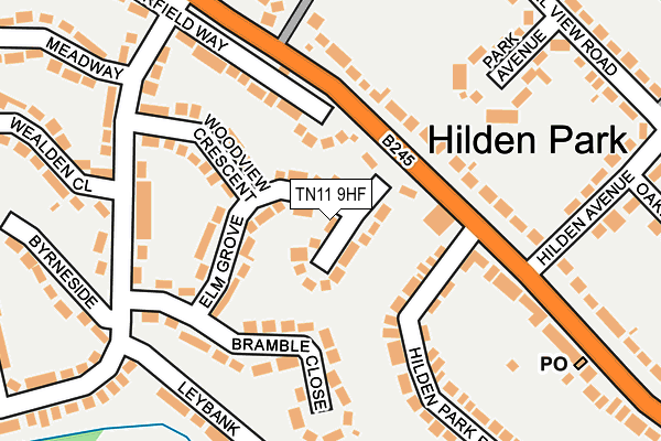 TN11 9HF map - OS OpenMap – Local (Ordnance Survey) TN11 9HF map - OS OpenMap – Local (Ordnance Survey)