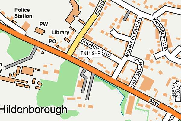 TN11 9HP map - OS OpenMap – Local (Ordnance Survey) TN11 9HP map - OS OpenMap – Local (Ordnance Survey)