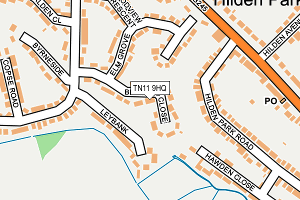 TN11 9HQ map - OS OpenMap – Local (Ordnance Survey) TN11 9HQ map - OS OpenMap – Local (Ordnance Survey)