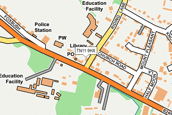 TN11 9HX map - OS OpenMap – Local (Ordnance Survey) TN11 9HX map - OS OpenMap – Local (Ordnance Survey)