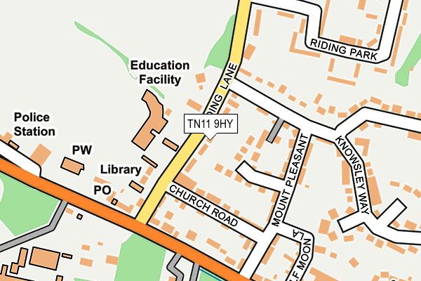 TN11 9HY map - OS OpenMap – Local (Ordnance Survey) TN11 9HY map - OS OpenMap – Local (Ordnance Survey)
