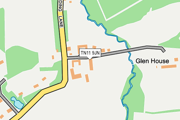 TN11 9JN map - OS OpenMap – Local (Ordnance Survey) TN11 9JN map - OS OpenMap – Local (Ordnance Survey)