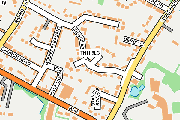 TN11 9LG map - OS OpenMap – Local (Ordnance Survey) TN11 9LG map - OS OpenMap – Local (Ordnance Survey)
