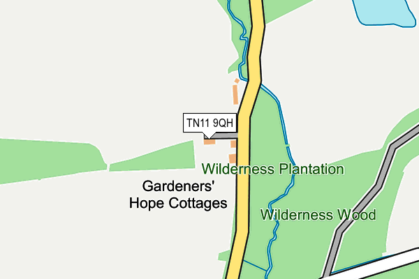 TN11 9QH map - OS OpenMap – Local (Ordnance Survey) TN11 9QH map - OS OpenMap – Local (Ordnance Survey)