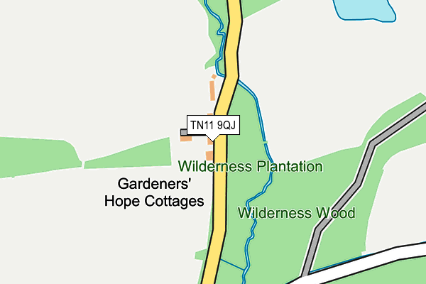 TN11 9QJ map - OS OpenMap – Local (Ordnance Survey) TN11 9QJ map - OS OpenMap – Local (Ordnance Survey)