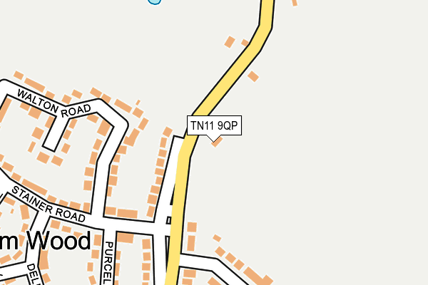 TN11 9QP map - OS OpenMap – Local (Ordnance Survey) TN11 9QP map - OS OpenMap – Local (Ordnance Survey)