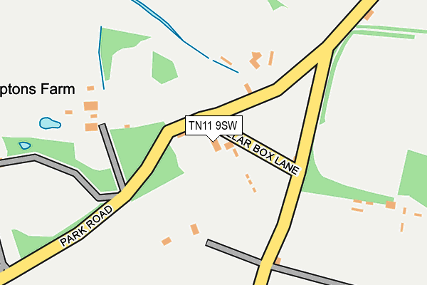 TN11 9SW map - OS OpenMap – Local (Ordnance Survey) TN11 9SW map - OS OpenMap – Local (Ordnance Survey)
