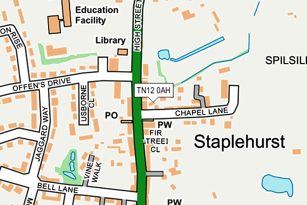 TN12 0AH map - OS OpenMap – Local (Ordnance Survey) TN12 0AH map - OS OpenMap – Local (Ordnance Survey)