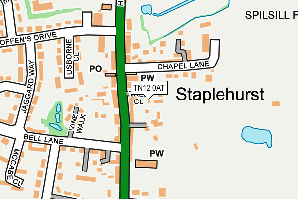 TN12 0AT map - OS OpenMap – Local (Ordnance Survey) TN12 0AT map - OS OpenMap – Local (Ordnance Survey)