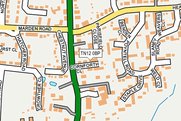 TN12 0BP map - OS OpenMap – Local (Ordnance Survey) TN12 0BP map - OS OpenMap – Local (Ordnance Survey)