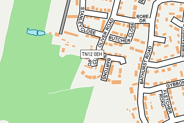 TN12 0EH map - OS OpenMap – Local (Ordnance Survey) TN12 0EH map - OS OpenMap – Local (Ordnance Survey)