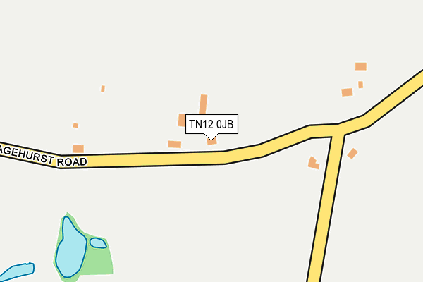 TN12 0JB map - OS OpenMap – Local (Ordnance Survey) TN12 0JB map - OS OpenMap – Local (Ordnance Survey)