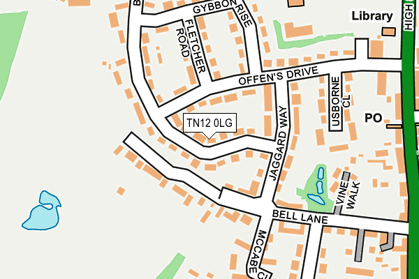 TN12 0LG map - OS OpenMap – Local (Ordnance Survey) TN12 0LG map - OS OpenMap – Local (Ordnance Survey)
