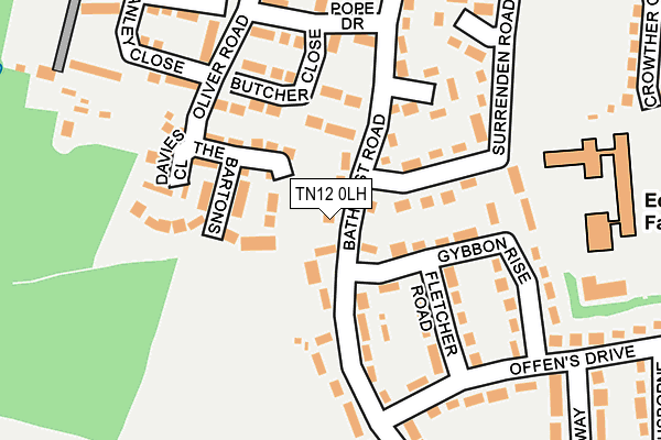 TN12 0LH map - OS OpenMap – Local (Ordnance Survey) TN12 0LH map - OS OpenMap – Local (Ordnance Survey)