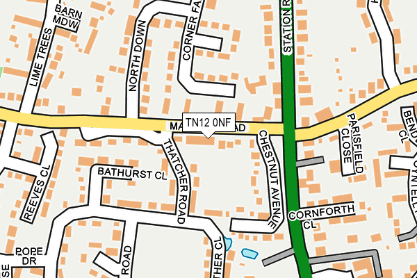 TN12 0NF map - OS OpenMap – Local (Ordnance Survey) TN12 0NF map - OS OpenMap – Local (Ordnance Survey)