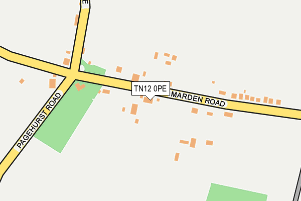 TN12 0PE map - OS OpenMap – Local (Ordnance Survey) TN12 0PE map - OS OpenMap – Local (Ordnance Survey)
