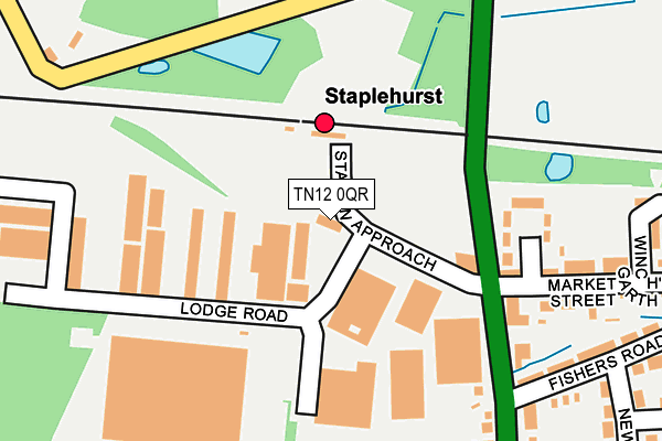 TN12 0QR map - OS OpenMap – Local (Ordnance Survey) TN12 0QR map - OS OpenMap – Local (Ordnance Survey)