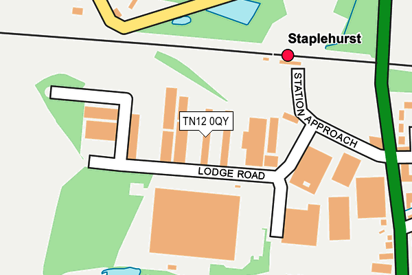 TN12 0QY map - OS OpenMap – Local (Ordnance Survey) TN12 0QY map - OS OpenMap – Local (Ordnance Survey)