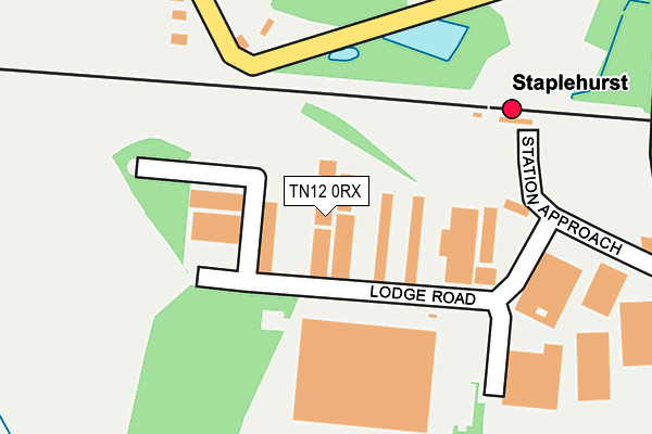 TN12 0RX map - OS OpenMap – Local (Ordnance Survey)