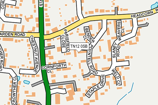 TN12 0SB map - OS OpenMap – Local (Ordnance Survey) TN12 0SB map - OS OpenMap – Local (Ordnance Survey)