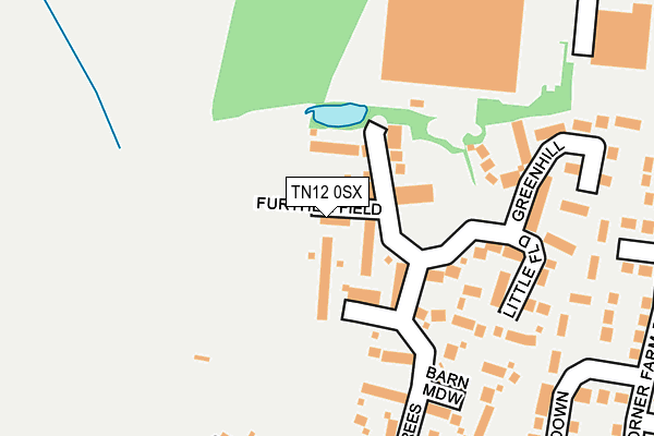 TN12 0SX map - OS OpenMap – Local (Ordnance Survey) TN12 0SX map - OS OpenMap – Local (Ordnance Survey)