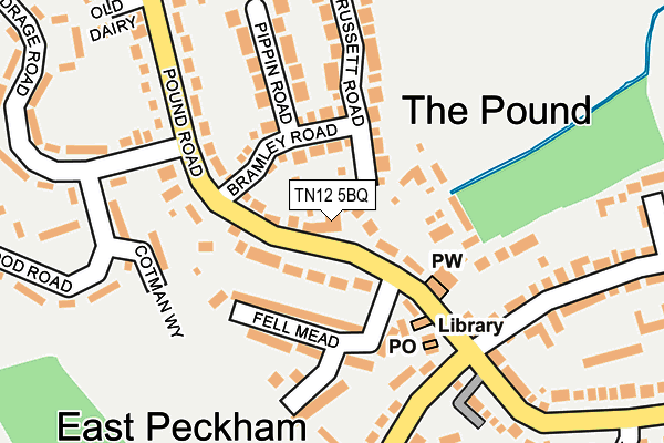 TN12 5BQ map - OS OpenMap – Local (Ordnance Survey) TN12 5BQ map - OS OpenMap – Local (Ordnance Survey)