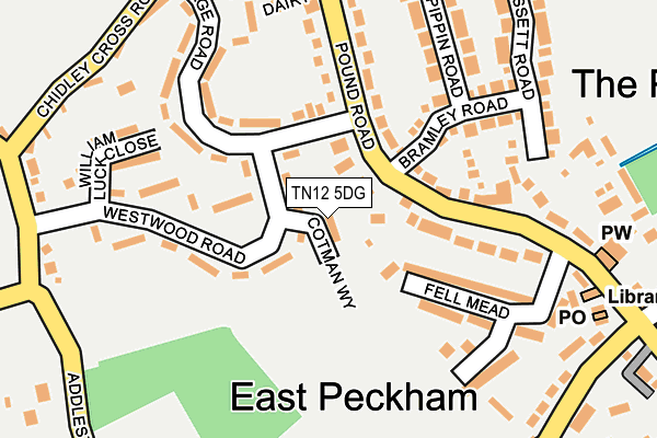 TN12 5DG map - OS OpenMap – Local (Ordnance Survey) TN12 5DG map - OS OpenMap – Local (Ordnance Survey)