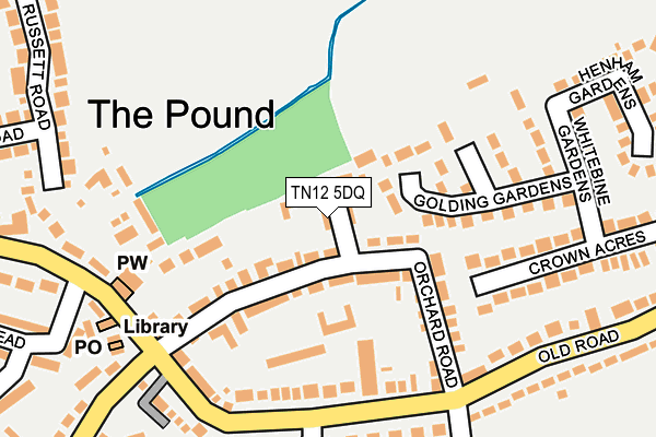 TN12 5DQ map - OS OpenMap – Local (Ordnance Survey) TN12 5DQ map - OS OpenMap – Local (Ordnance Survey)