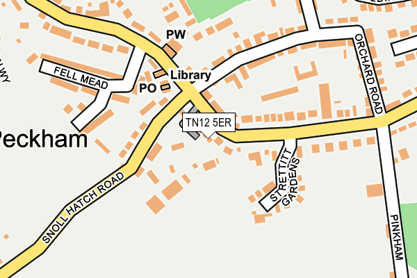 TN12 5ER map - OS OpenMap – Local (Ordnance Survey) TN12 5ER map - OS OpenMap – Local (Ordnance Survey)